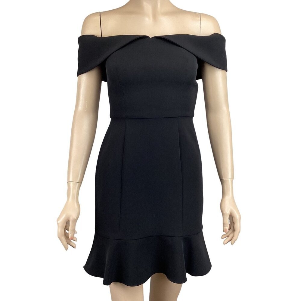 Gianni Bini NWT Black Off-Shoulder‎ Cocktail Dress Size 0 Party